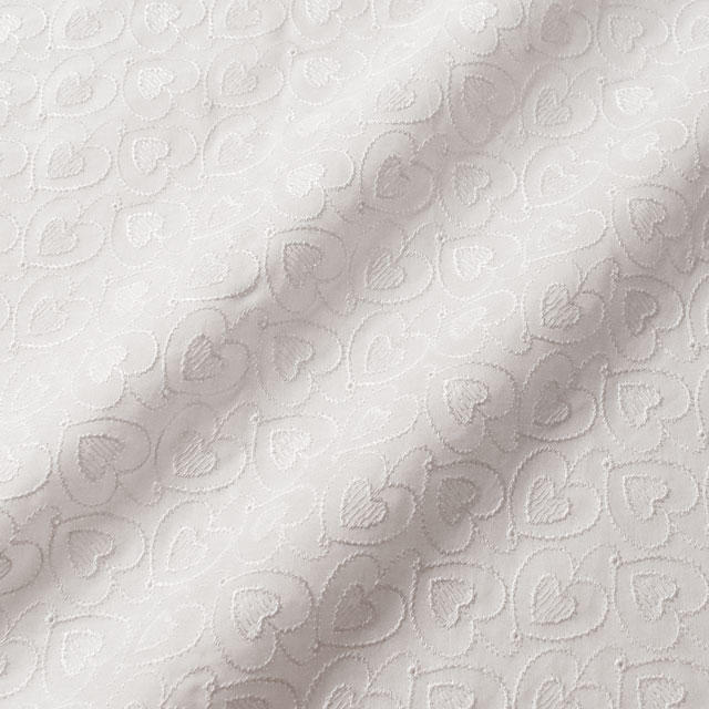 生地 綿レース ハート(2041075) OF.オフ白 99Zz99_