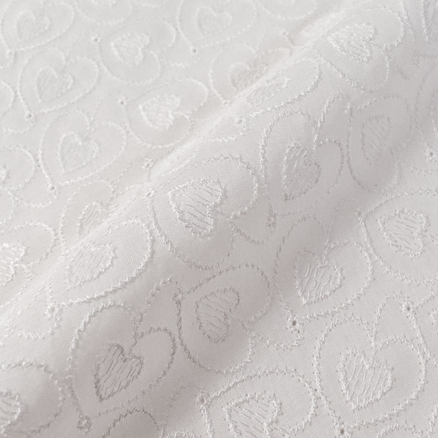 生地 綿レース ハート(2041075) OF.オフ白 99Zz99_