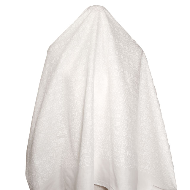 生地 綿レース ハート(2041075) OF.オフ白 99Zz99_