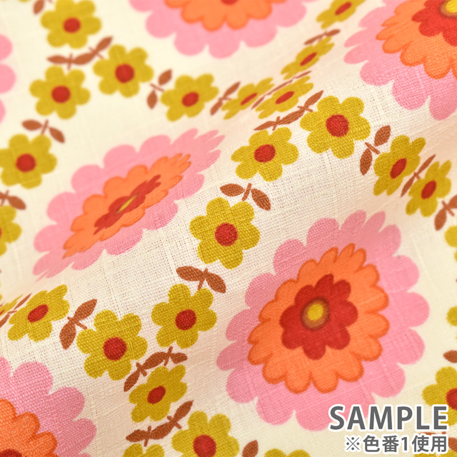 生地 アンティーコ/サザンクロス(209017) 26.ピンク×ライトグリーン 99Zz99_