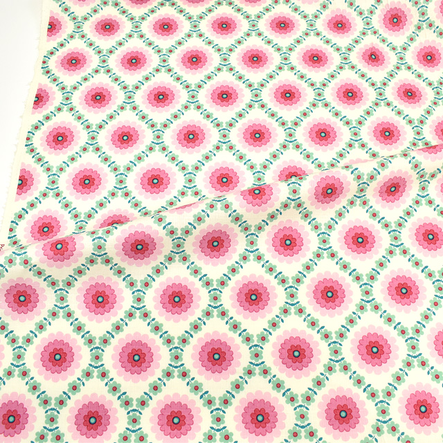 生地 アンティーコ/サザンクロス(209017) 26.ピンク×ライトグリーン 99Zz99_