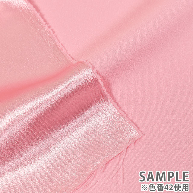 生地 バックサテン(209116) 10.イエロー 10Ae08_