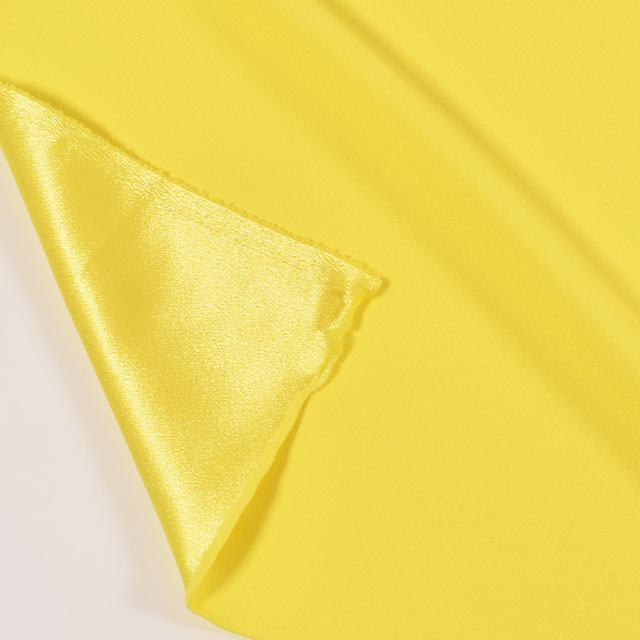 生地 バックサテン(209116) 10.イエロー 10Ae08_