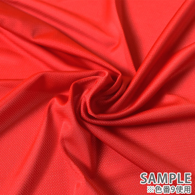 生地 クールマックス(210007) 9.レッド 10Bj14_