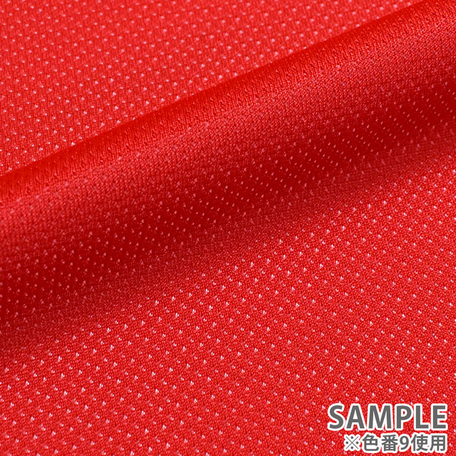 生地 クールマックス(210007) 9.レッド 10Bj14_