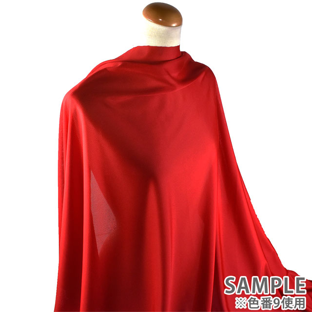 生地 クールマックス(210007) 9.レッド 10Bj14_