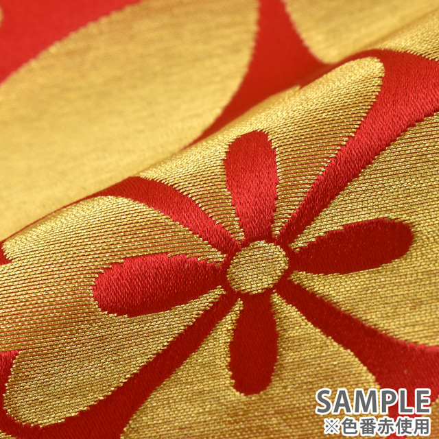 金襴生地 桂2号極上 花七宝(002-2110) 黒 09Bh18_