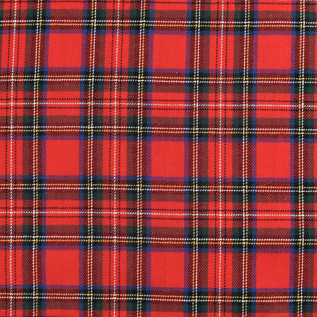 生地 ロイヤルタータン(215001) 5.赤地×グリーンブルーイエロー 09Bk22_