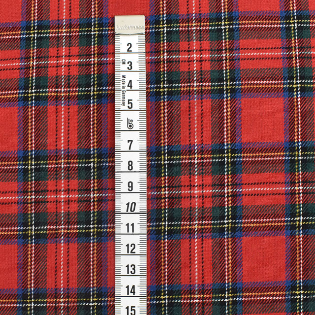 生地 ロイヤルタータン(215001) 5.赤地×グリーンブルーイエロー 09Bk22_