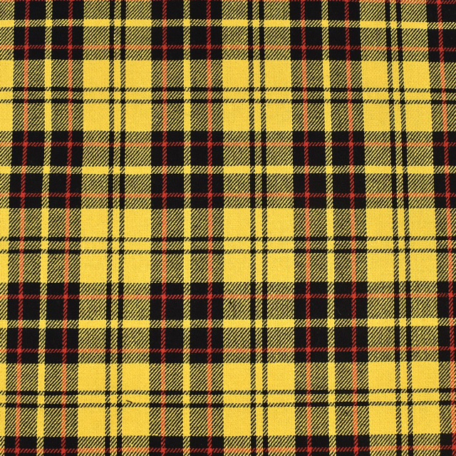 生地 ロイヤルタータン(215001) 6.イエロー地×黒赤 09Bk22_