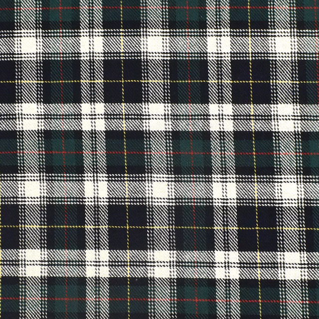 生地 ロイヤルタータン(215001) 7.オフ×グリーン系 09Bk22_