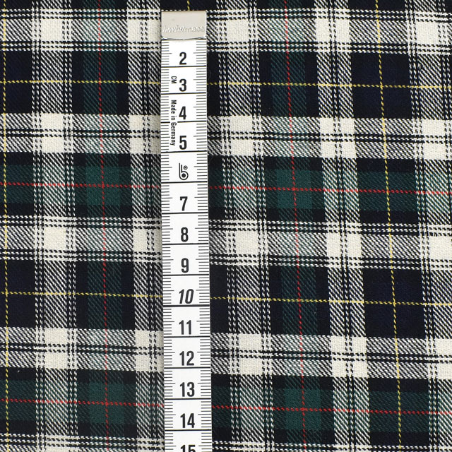 生地 ロイヤルタータン(215001) 7.オフ×グリーン系 09Bk22_