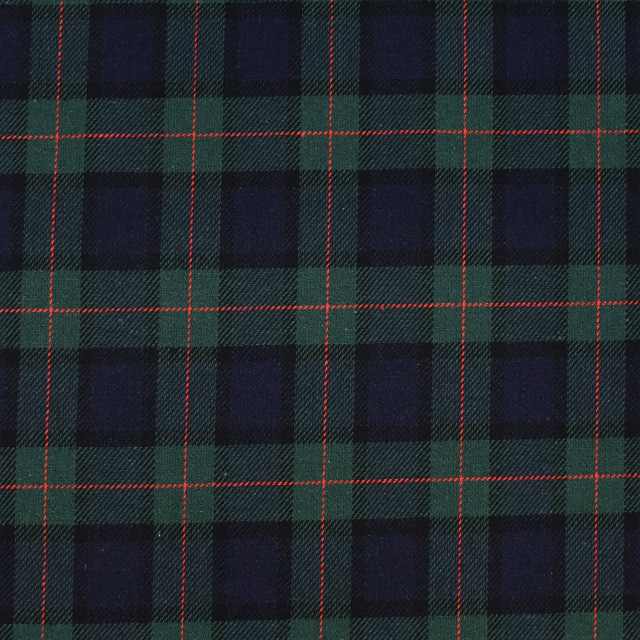 生地 ロイヤルタータン(215001) 9.グリーン×ネイビー赤ライン 09Bk22_