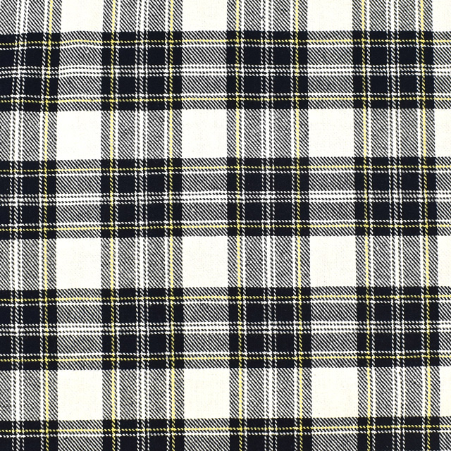 生地 ロイヤルタータン(215001) 15.オフホワイト地×ネイビー系 09Bk22_