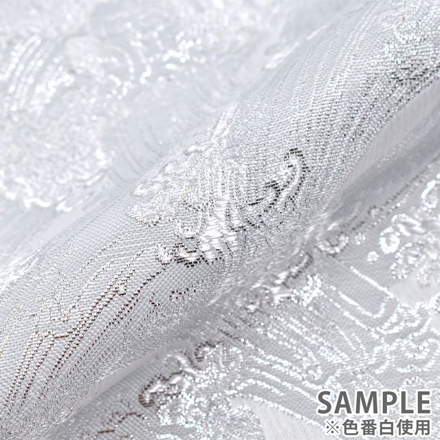 金襴生地 三丁サビ 荒波(155-2225-1) 黒 09Bh18_