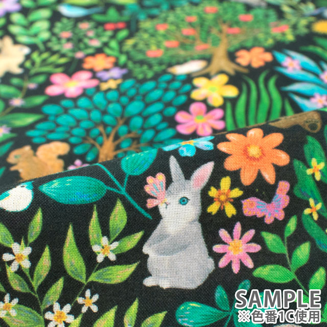 生地 22fabric -ニャンニャンファブリック- 8th collection ぺったリーフ/ローン(DP4440) 1A.ピンク 09Ae04_