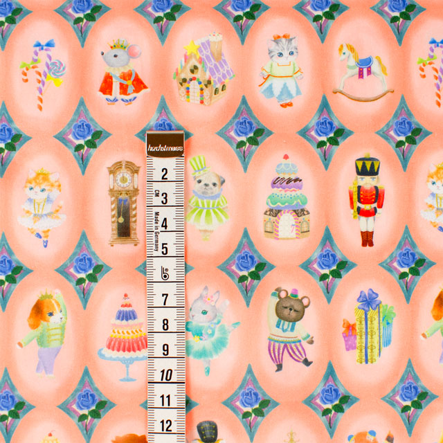 生地 22fabric -ニャンニャンファブリック- 8th collection トゥインクルトイ/ローン(DP4440) 2A.ピンクベージュ 09Ac04j