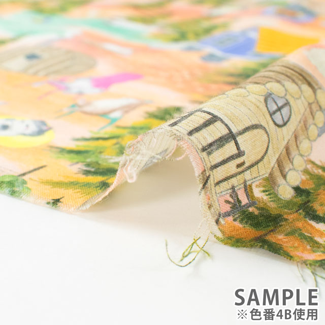 生地 22fabric -ニャンニャンファブリック- 8th collection サウナフロック/ローン(DP4440) 4A.グリーン 09Ae04_