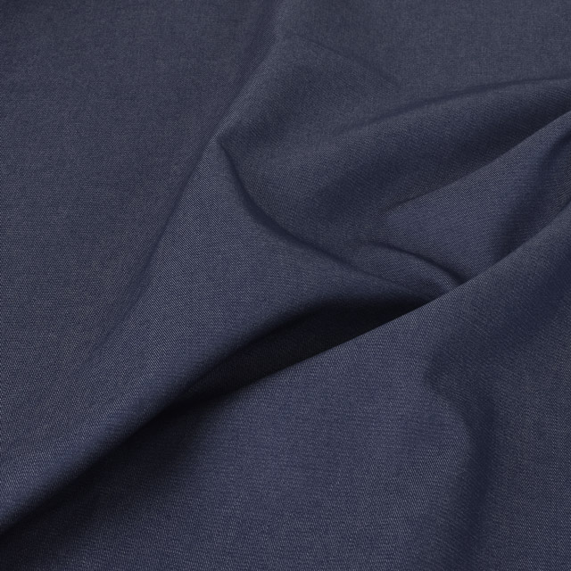 生地 T/Cカラーデニム(240008) 5.ネイビー 09Bl27_