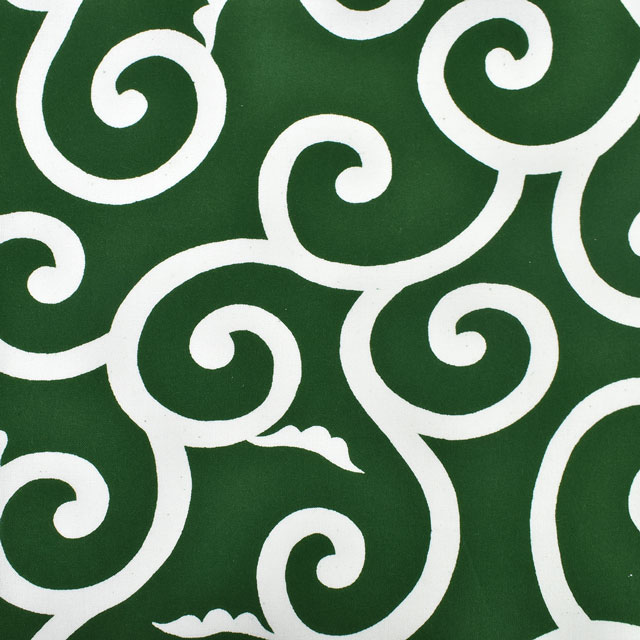 生地 唐草プリント 大(240103) 2A.緑 99Zz99_