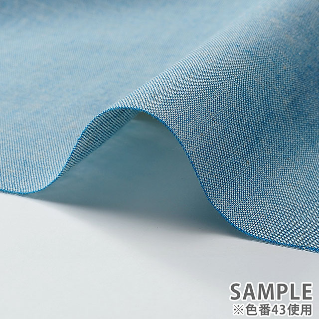 生地 綿麻先染め(251101) 42.黒 99Zz99_