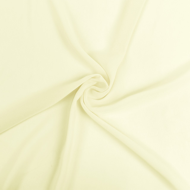 生地 75D 広幅ジョーゼット(2580) 1.アイボリー 10Bf09_