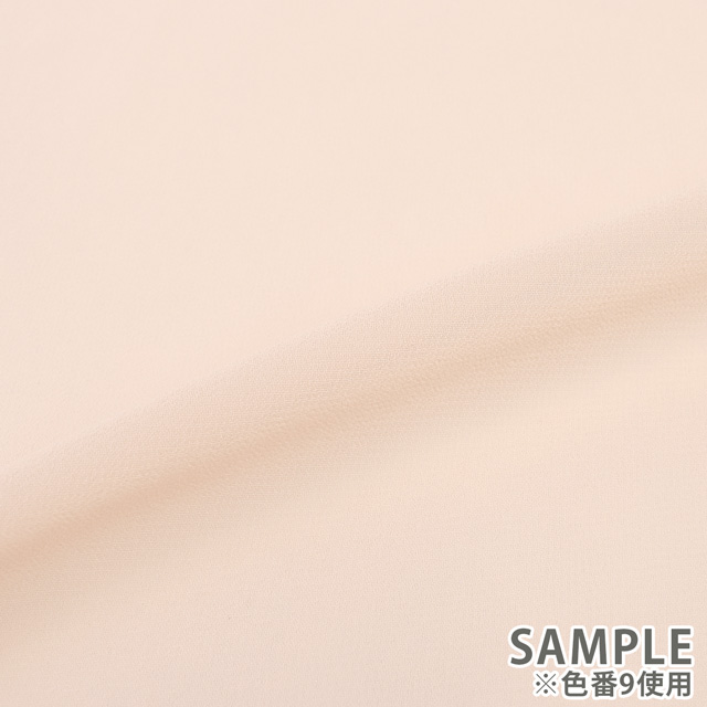 生地 75D 広幅ジョーゼット(2580) 1.アイボリー 10Bf09_