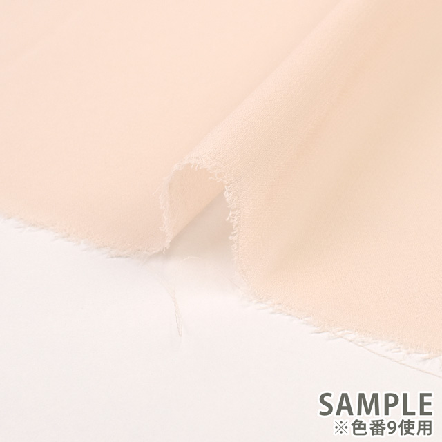 生地 75D 広幅ジョーゼット(2580) 1.アイボリー 10Bf09_