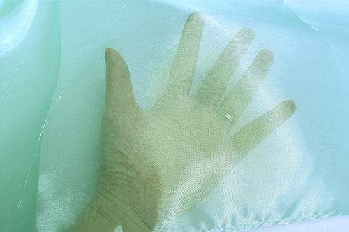 生地 クリスタルオーガンジー(2600) 41.ペパーミント 10Bg10_