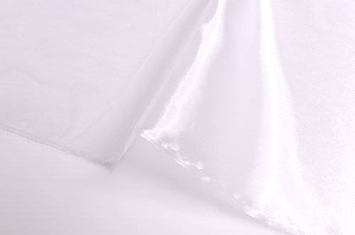 生地 クリスタルオーガンジー(2600W) KW.白 10Bg10_