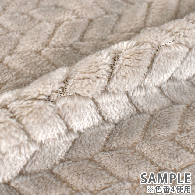 生地 ジャガードボア(2800) 4.グレー 10Bn99_