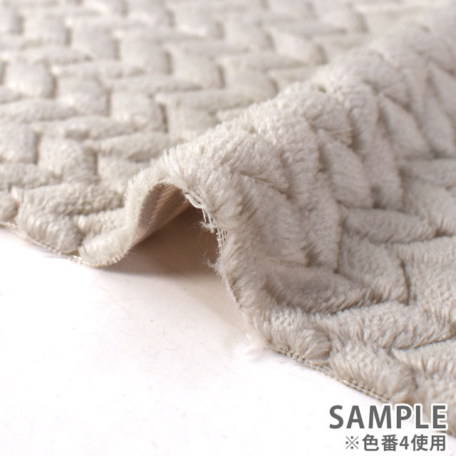 生地 ジャガードボア(2800) 4.グレー 10Bn99_