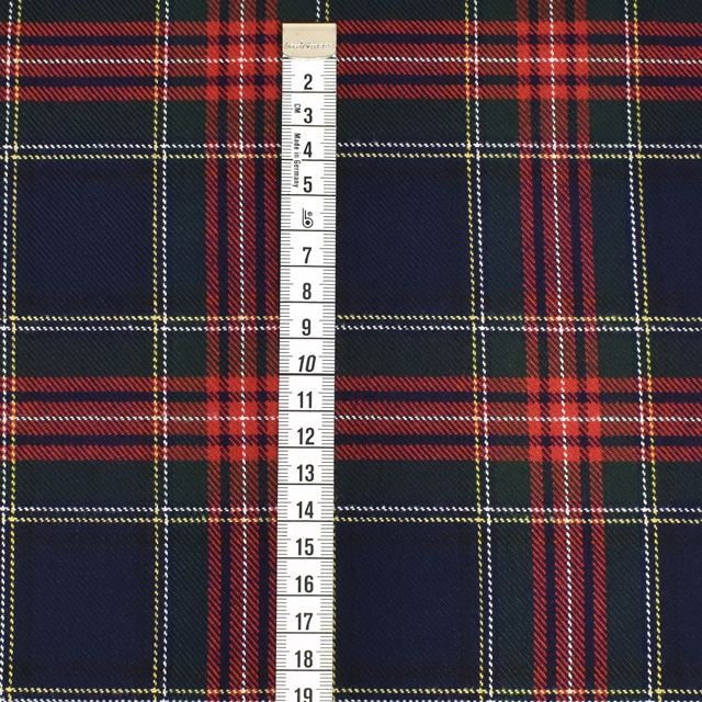 生地 T/Rタータン(281012) 3.紺 09Cs42_