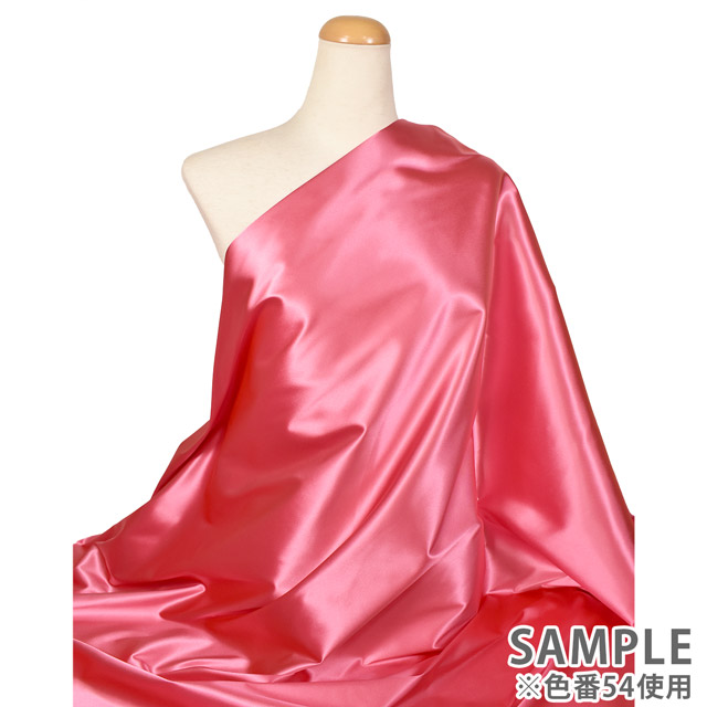 生地 ハイパーストレッチサテン(2831) 54.ローズピンク 99Zz99_