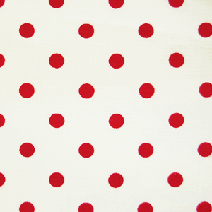 生地 水玉ブロード（288190-7） 7-1.白地×赤 99Zz99_