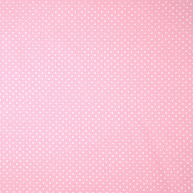 生地 水玉シーチング(288198) 3.ピンク地×生成 09Bk23_