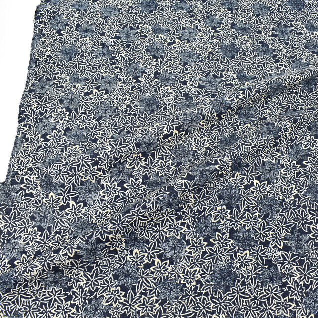 生地 ムラ糸和調柄(288223) 2.もみじ 09Ag17_