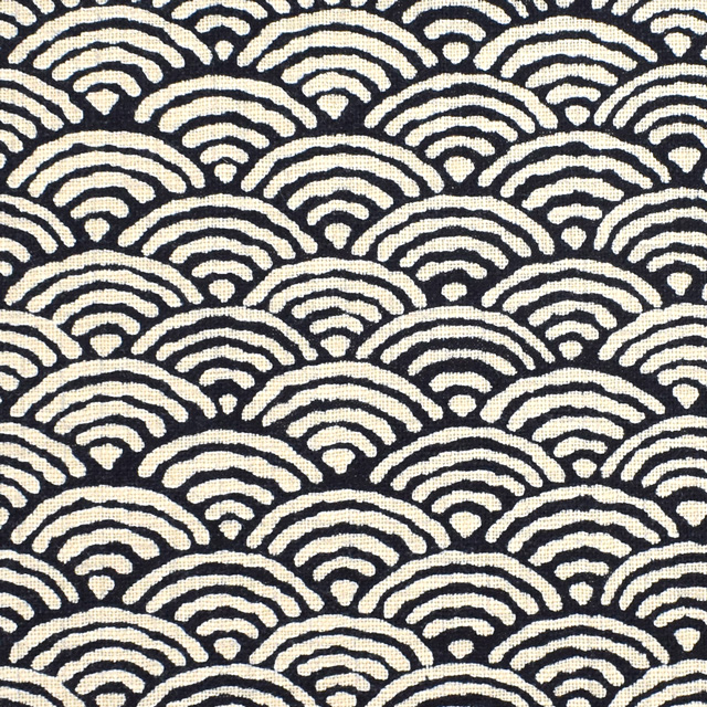 生地 ムラ糸和調柄（288223） 4.青海波 09Ag17_