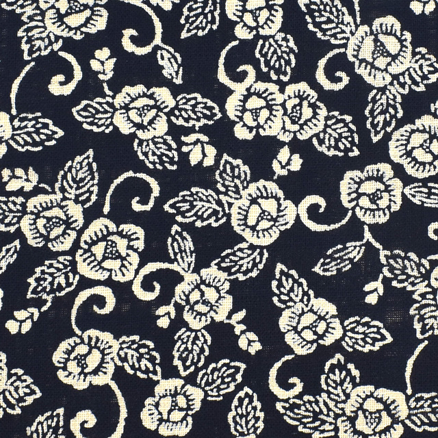 生地 ムラ糸和調柄（288223） 6.牡丹唐草 09Ag17_