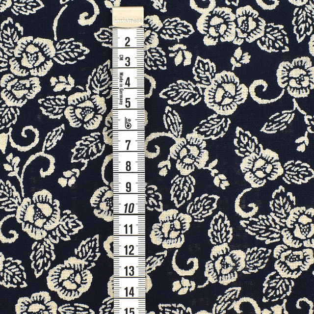 生地 ムラ糸和調柄(288223) 6.牡丹唐草 09Ag17_