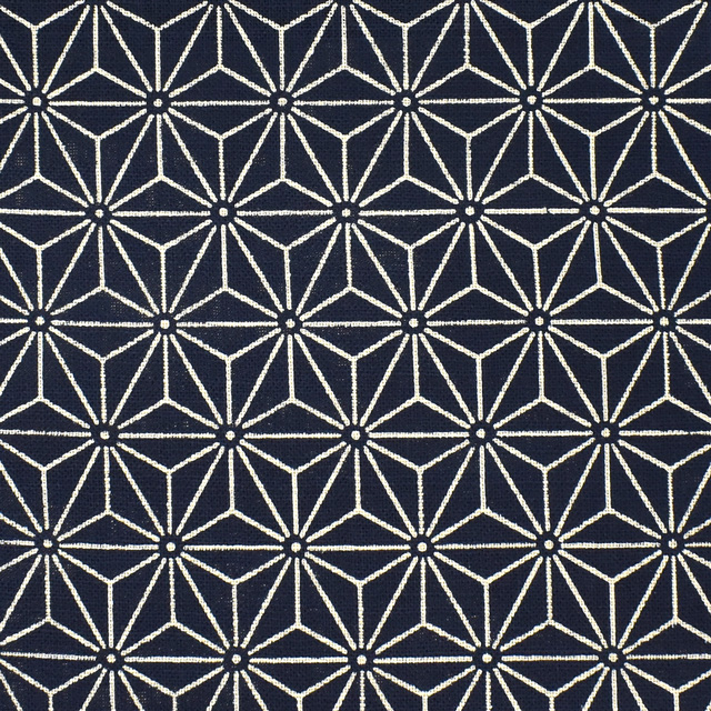 生地 ムラ糸和調柄（288223） 7.麻の葉 09Ag17_