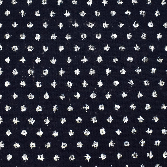 生地 ムラ糸和調柄（288223） 13.雪紋絣 09Ag17_