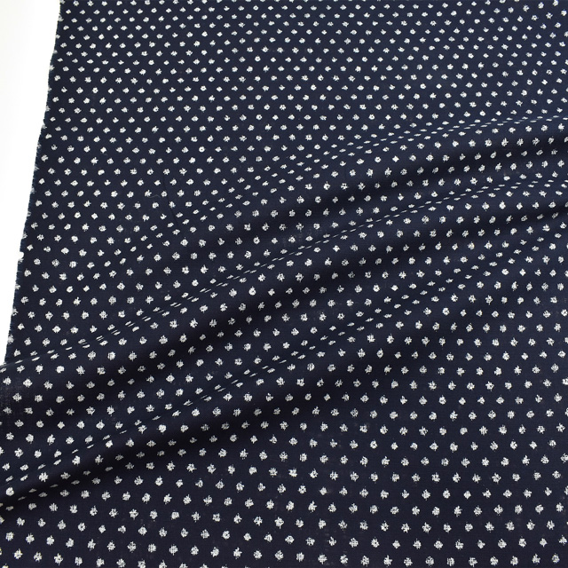 生地 ムラ糸和調柄(288223) 13.雪紋絣 09Ag17_