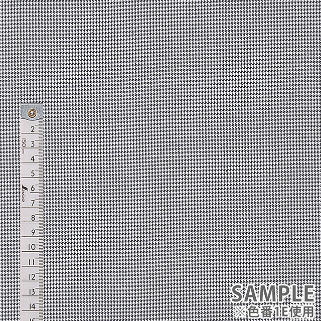 生地 先染めドッグトゥース/コットン(295-316) 1B.黒×白 09Bk22_