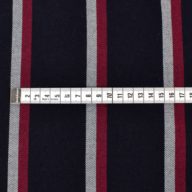 生地 T/Rタータン 起毛(298838) 275.紺×白×ラズベリー 09Cs42_