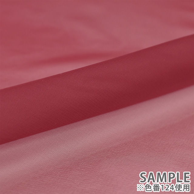 生地 30Dシフォンジョーゼット (3030S) 124.ガーネットレッド 10Bf09_