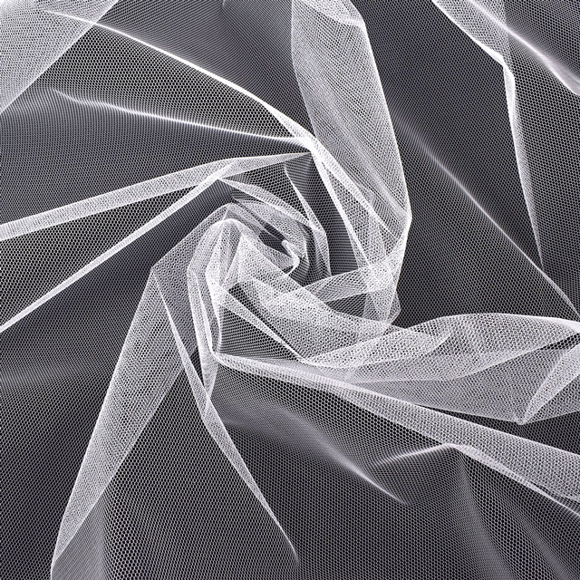 生地 30Dチュール(3035) KW.白 10Ab03_