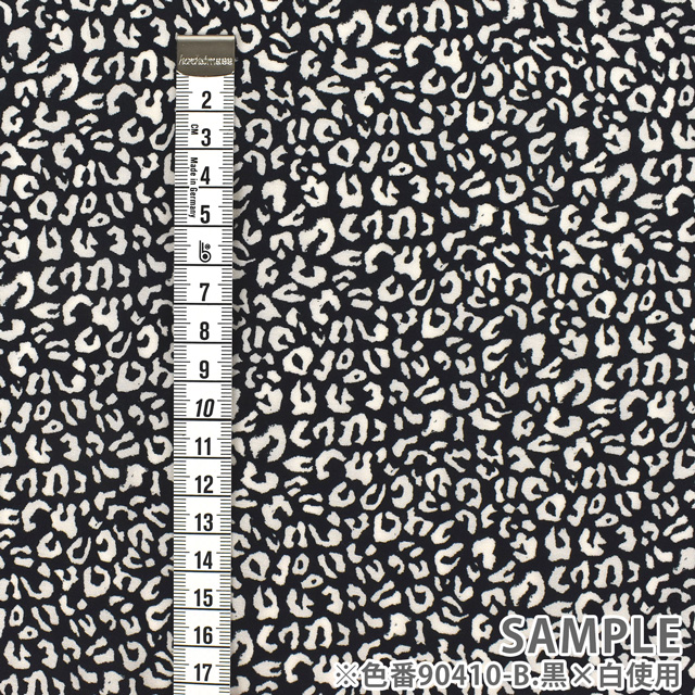 生地 イペカ アマラ ビスコースPT ヒョウ柄(34-1700) 90410-C.茶×黒 09Cr40_