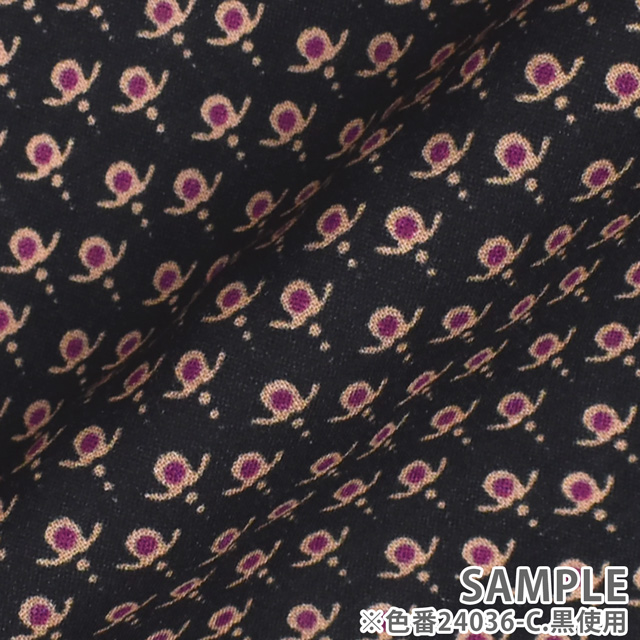 生地 イペカ ヴィオレット レーヨンPT 小花柄(34-1708) 24036-A.茶 99Zz99_