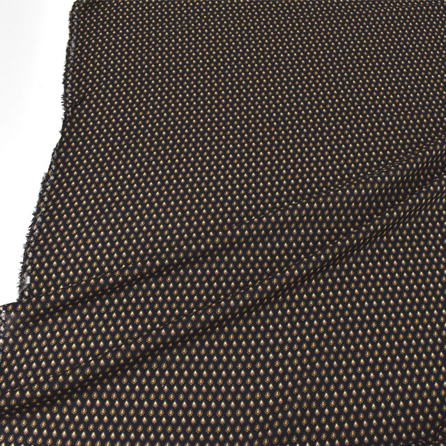 生地 イペカ ヴィオレット レーヨンPT エスニック柄(34-1708) 86924-C.ブラック 99Zz99_